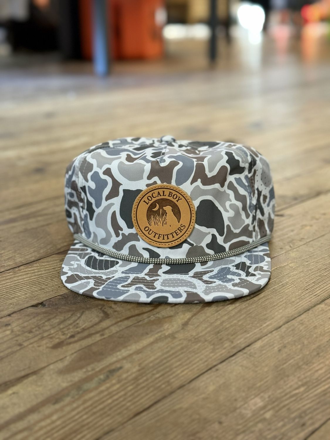 Local Boy Leather Patch Perforated LP Rope Hat Localflage