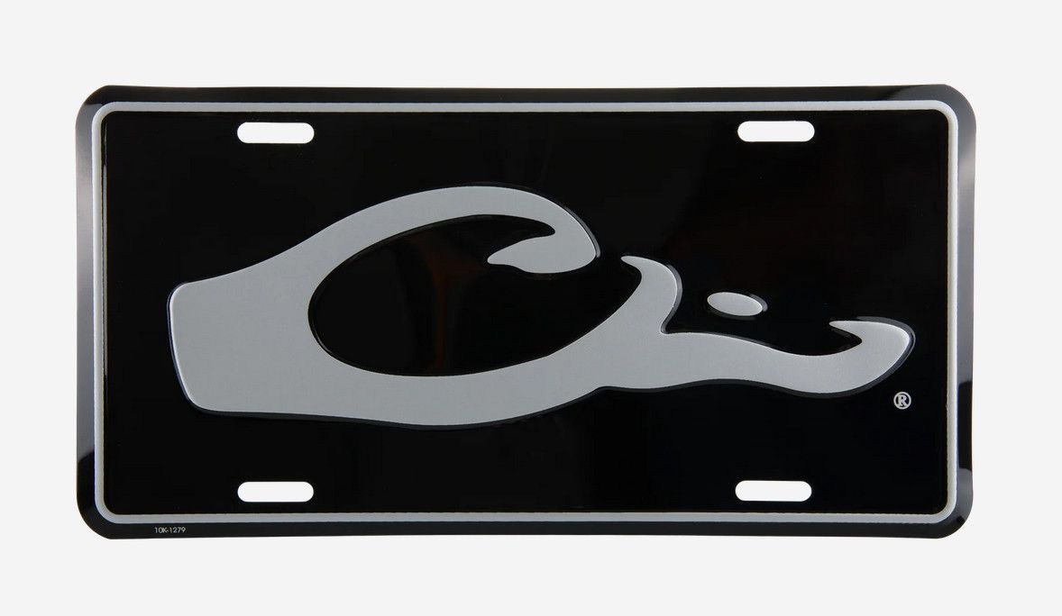 Drake Head License Plate Black
