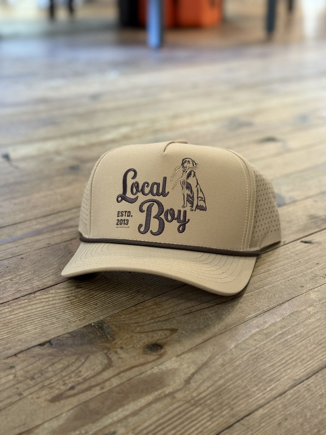 Local Boy Shed Hunter Perforated Rope Hat Clay