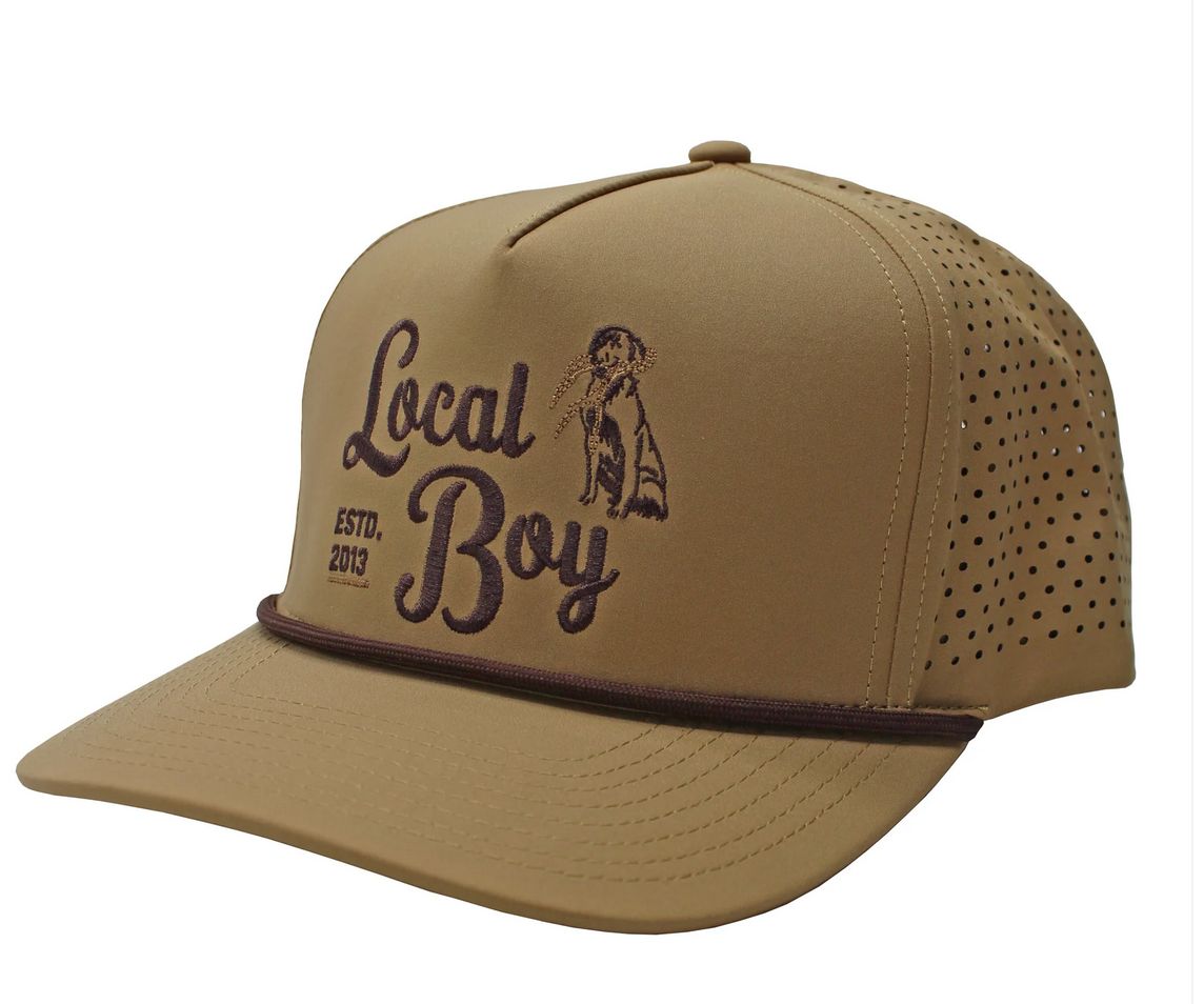 Local Boy Shed Hunter Perforated Rope Hat Clay
