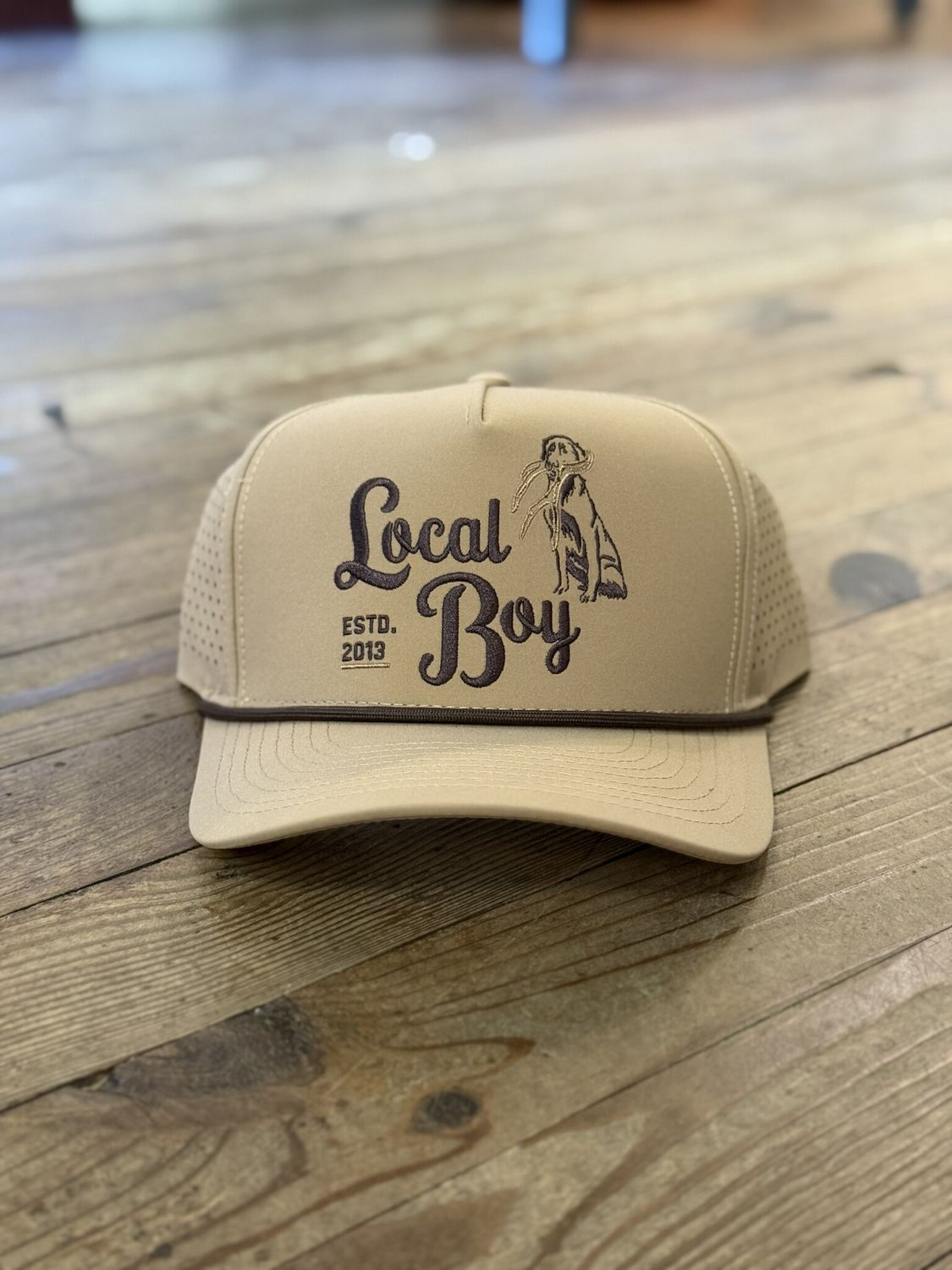 Local Boy Shed Hunter Perforated Rope Hat Clay