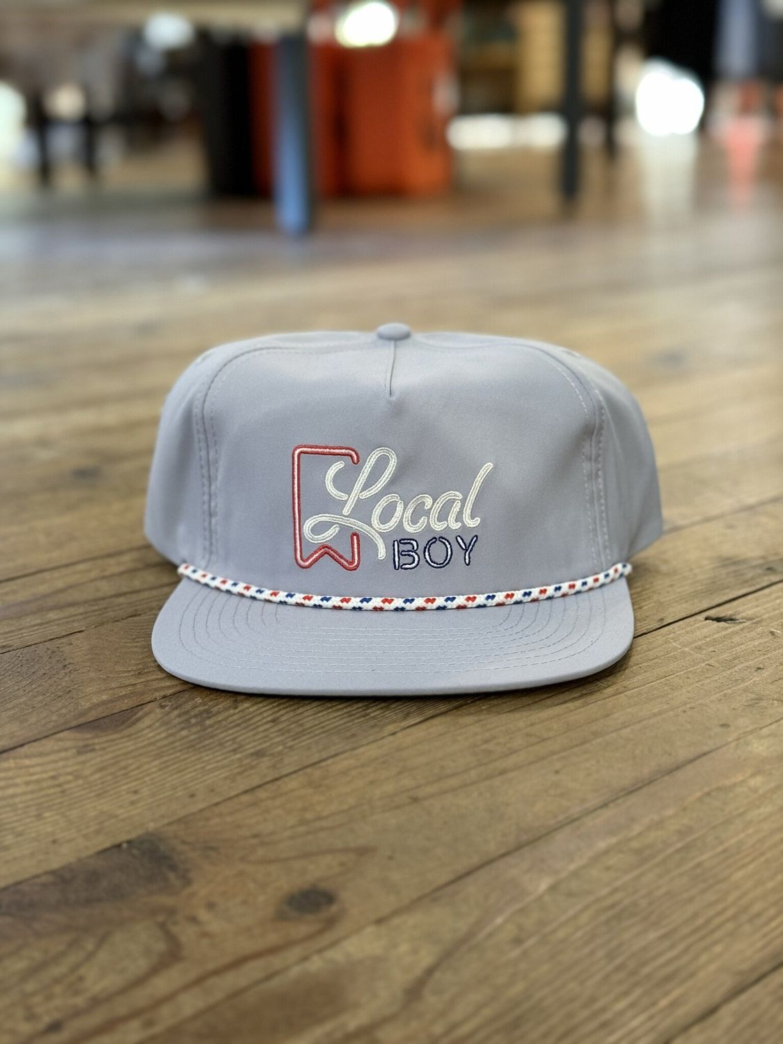 Local Boy Neon Ultra Low Profile Rope Hat Storm Grey