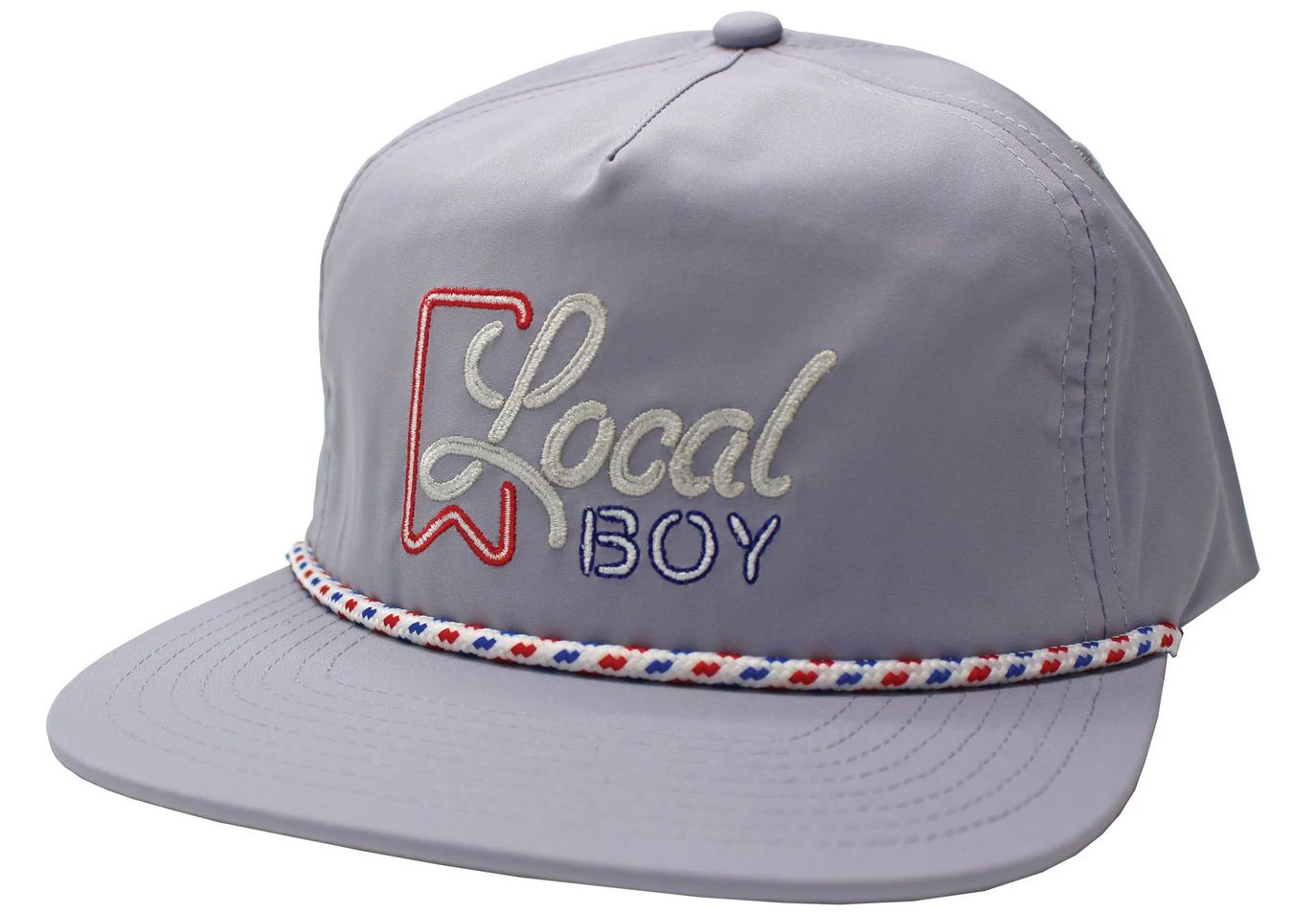 Local Boy Neon Ultra Low Profile Rope Hat Storm Grey