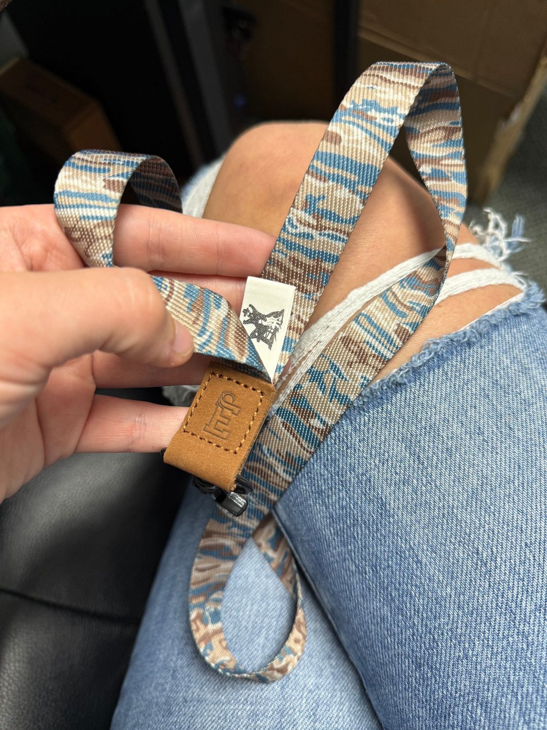 EO x PGS Blue Ranch Camo Long Lanyard