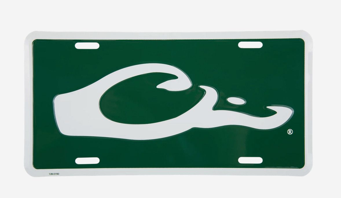 Drake Head License Plate Green