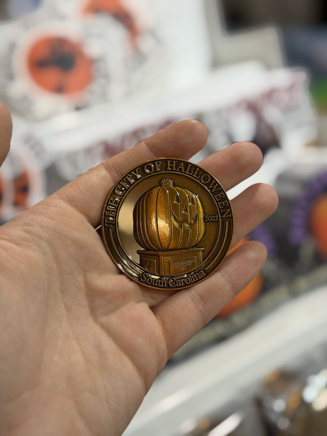 Tunnel Of Bones Halloween Coin