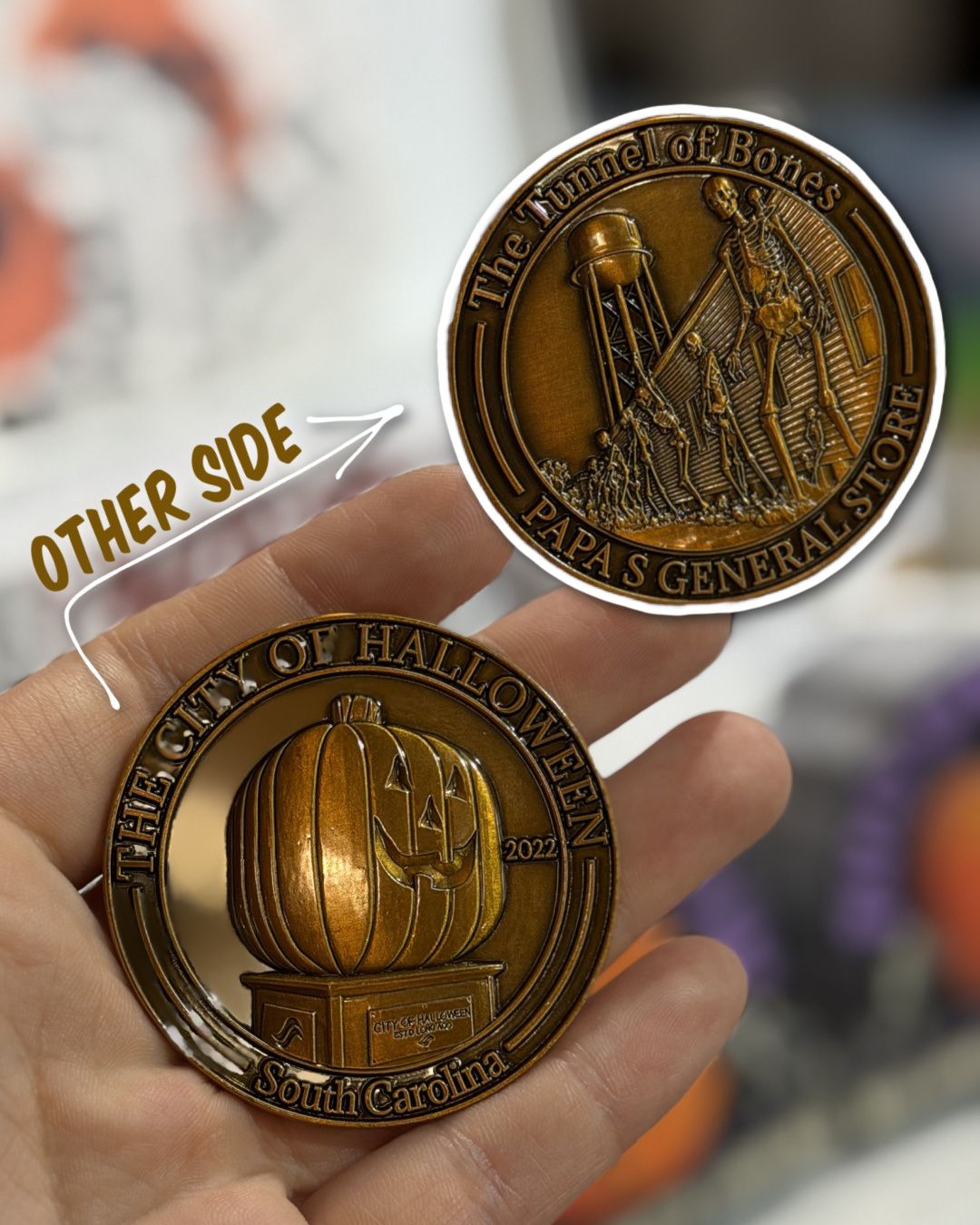 Tunnel Of Bones Halloween Coin