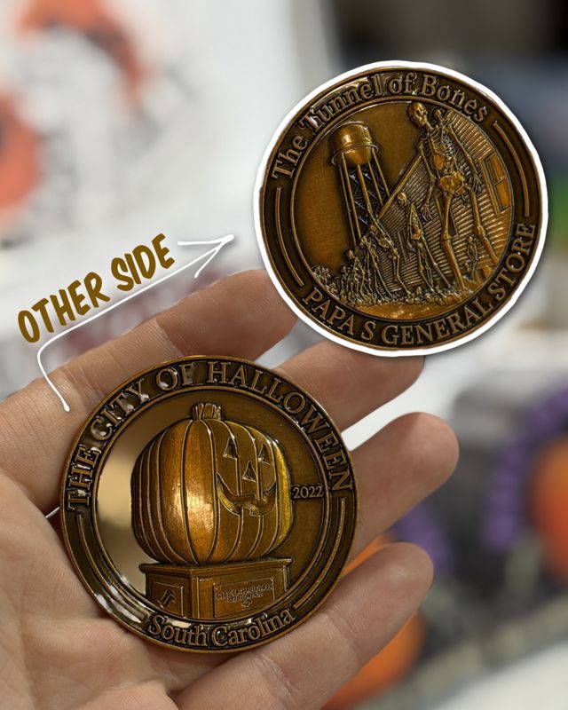 Tunnel Of Bones Halloween Coin