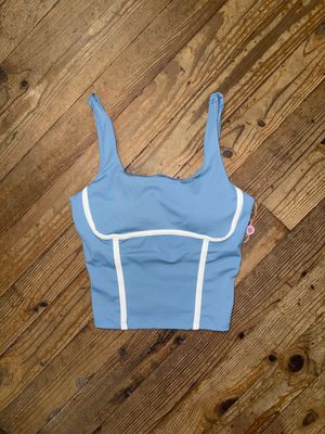 Simply Southern Sports Bra Seamed Dark Blue