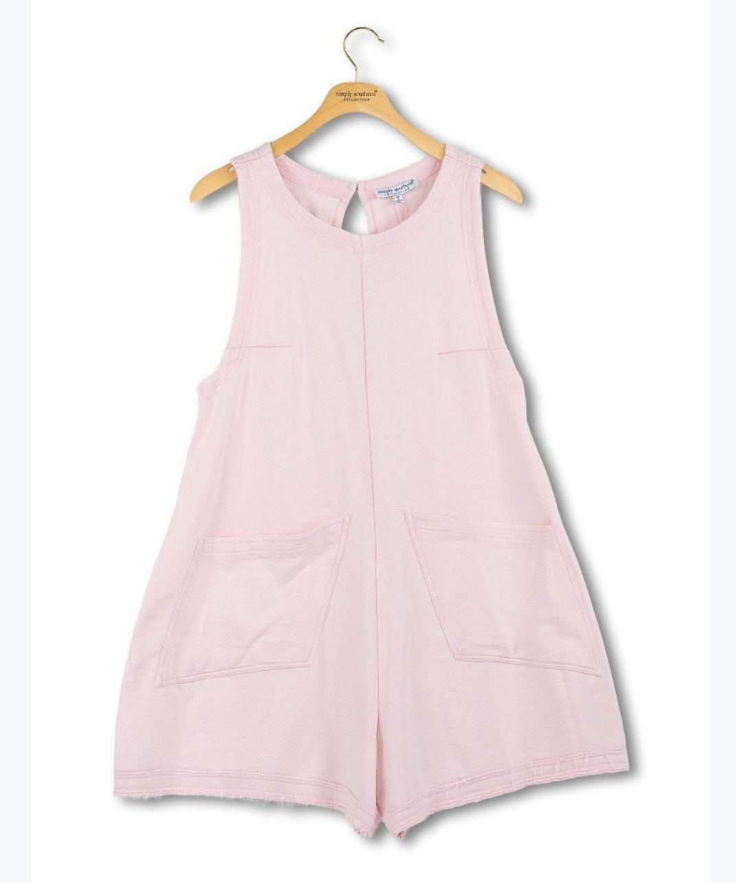 Simply Southern Washed Rose Pocket Romper