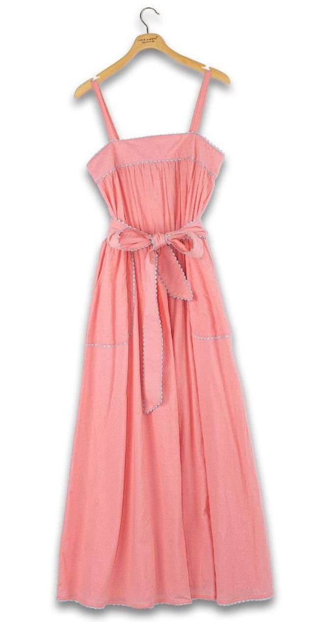 Simply Southern Ric Rac Coral Dress
