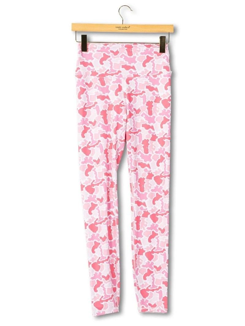 Simply Soutern Pink Camo Legging