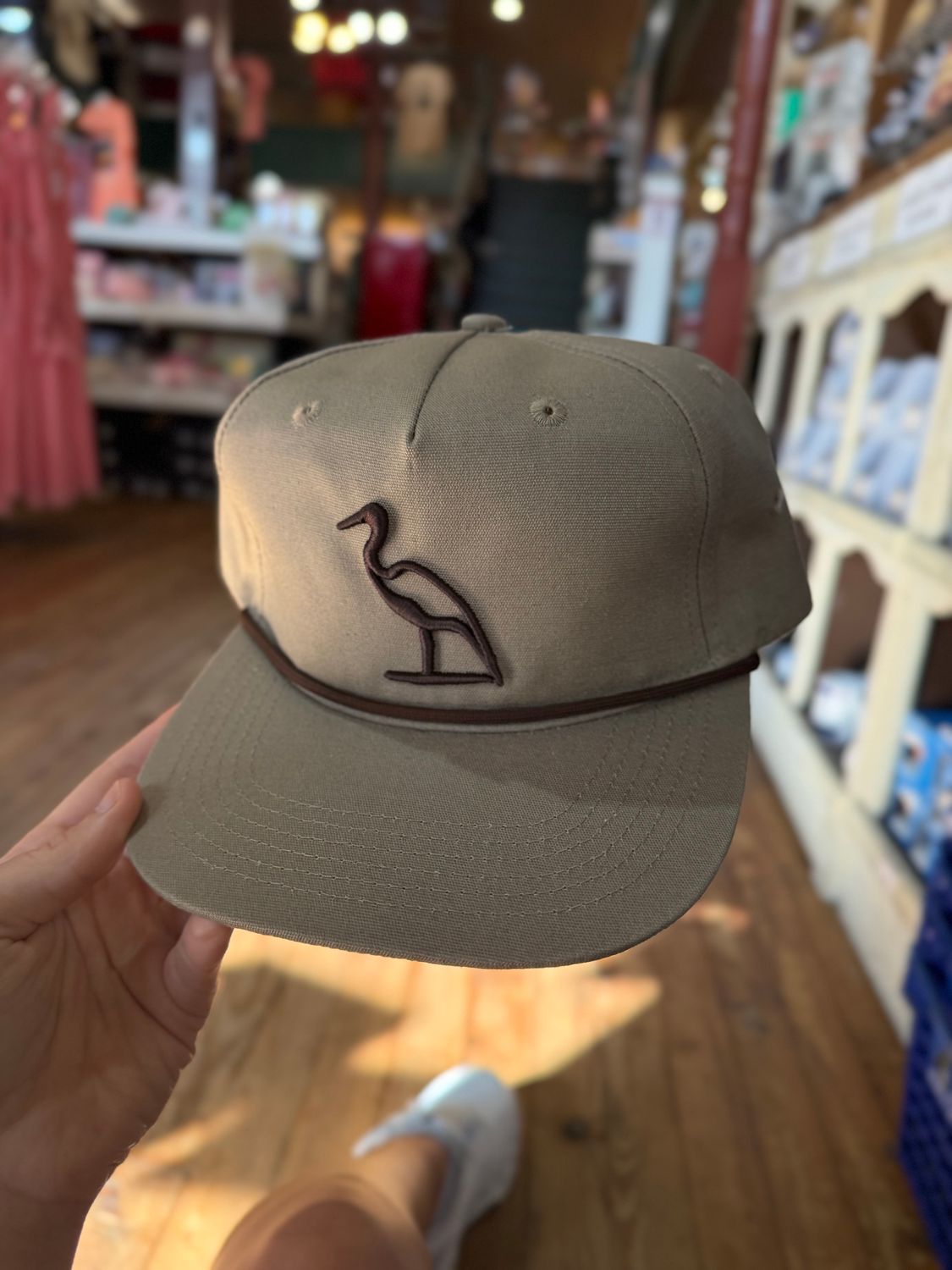 DM Heron Embriodered Boudin Rope Hat