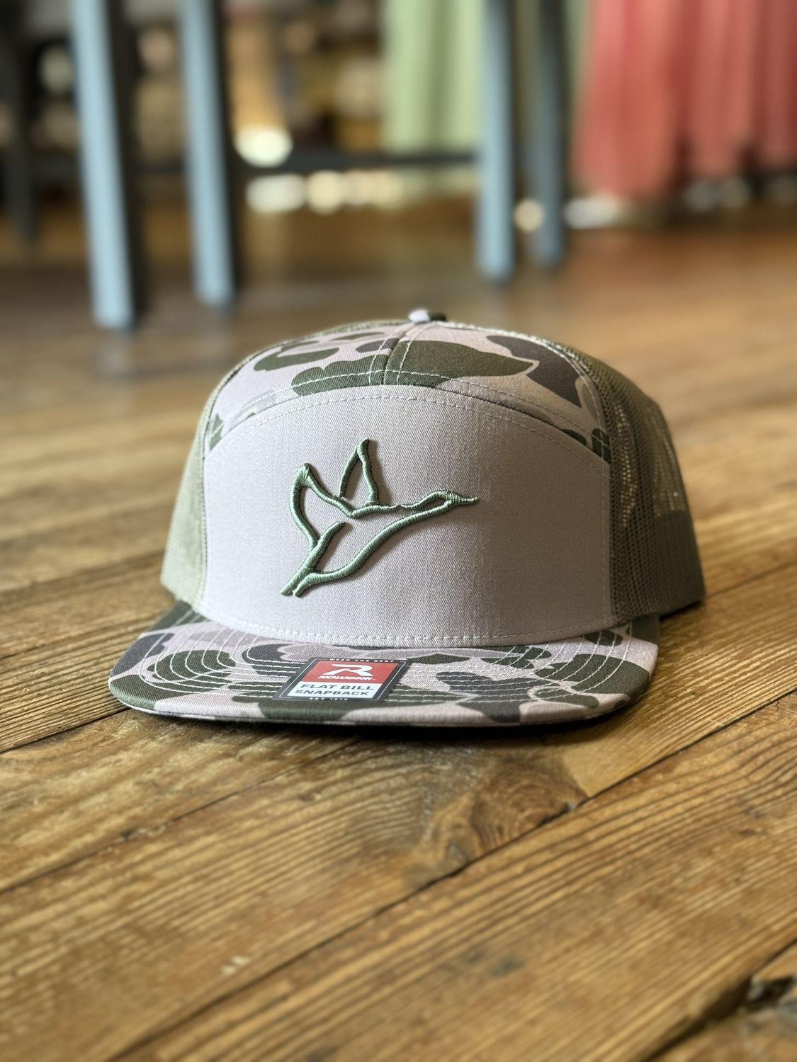 7 Panel Marsh Duck Camo &amp; Loden Icon Hat