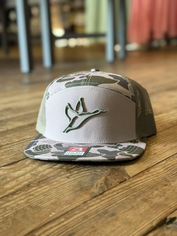 7 Panel Marsh Duck Camo &amp; Loden Icon Hat