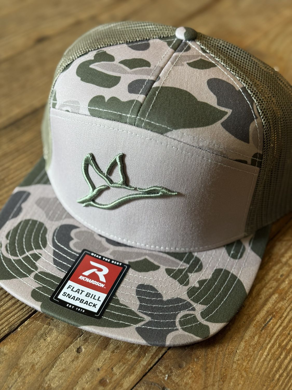 7 Panel Marsh Duck Camo &amp; Loden Icon Hat