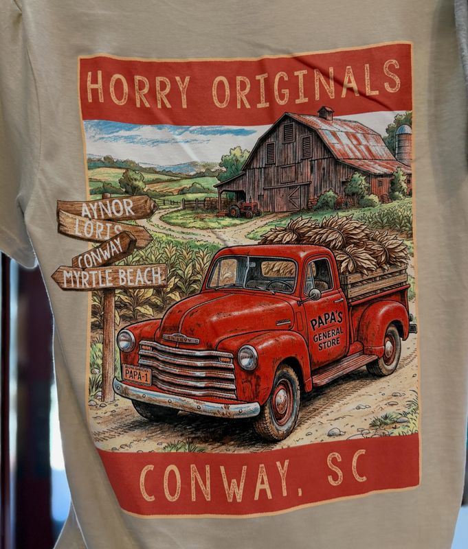 Horry Originals Papas Tobacco Truck Tee