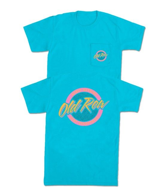 Circle Logo Pocket Tee Lagoon