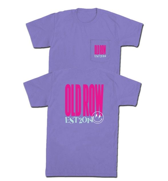 Old Row Chicks Pocket Tee Violet