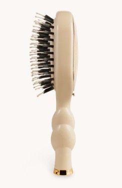 Mini Boar Bristle Hair Brush - Tan