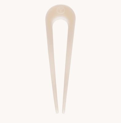 French Hair Pin Almond Beige - One Size