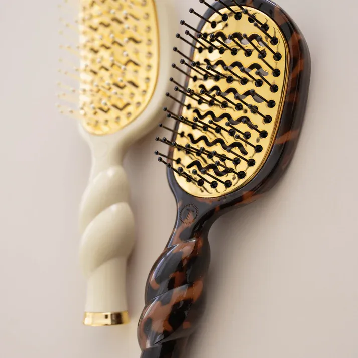 Mini Vented Hair Brush - Tan