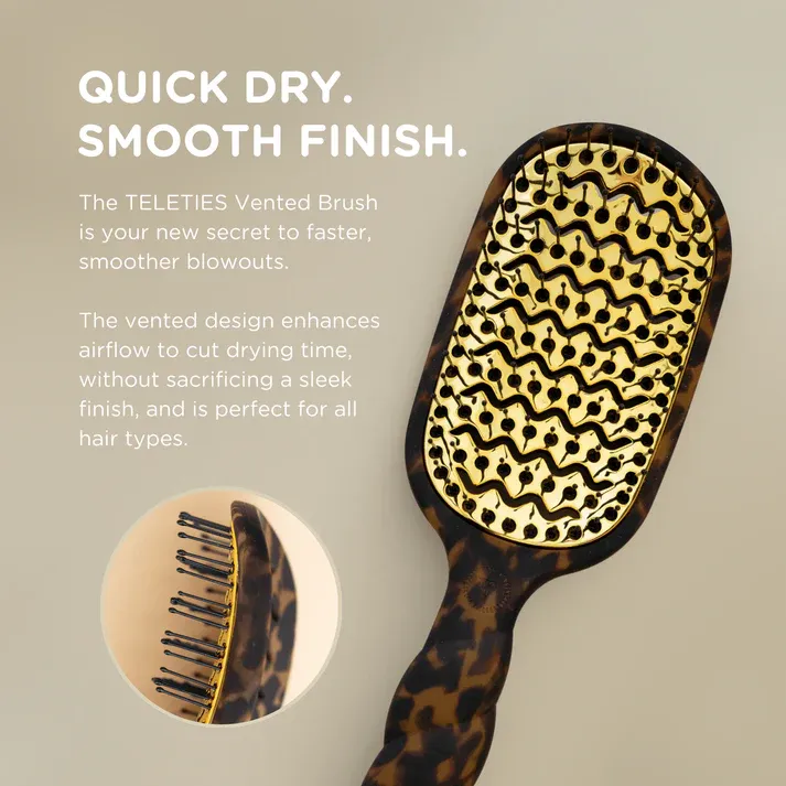 Vented Hair Brush - Tan - Full Size
