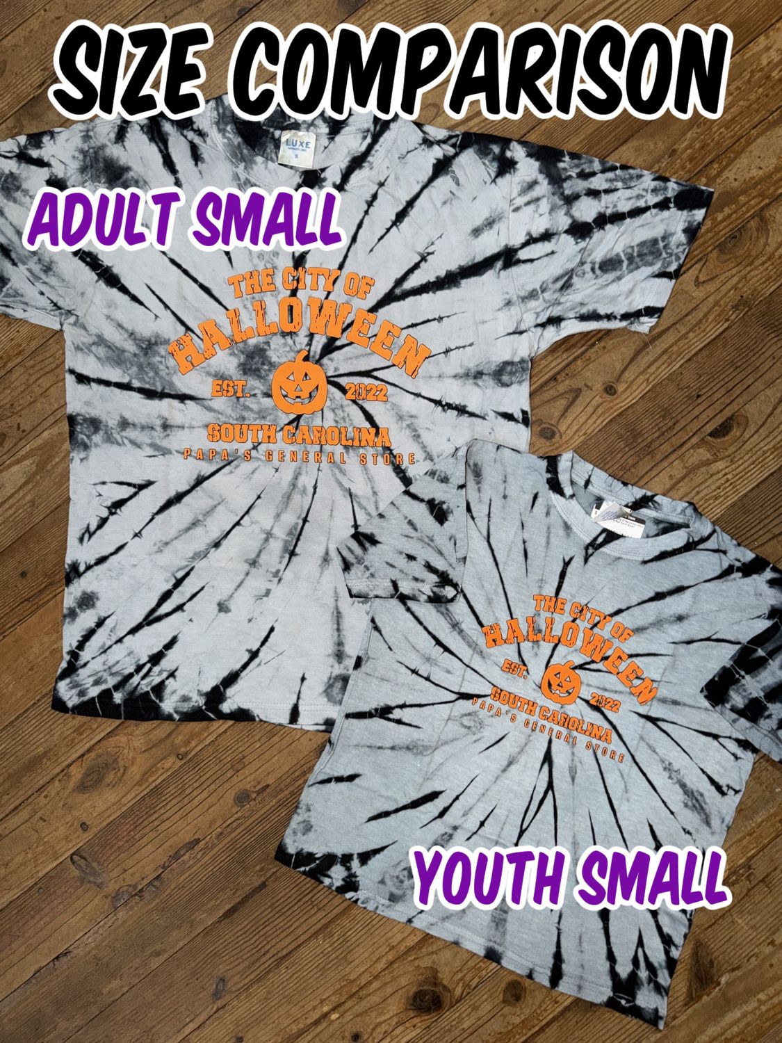 The City of Halloween Youth Tie Dye Tee