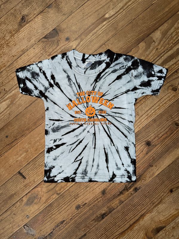 The City of Halloween Youth Tie Dye Tee