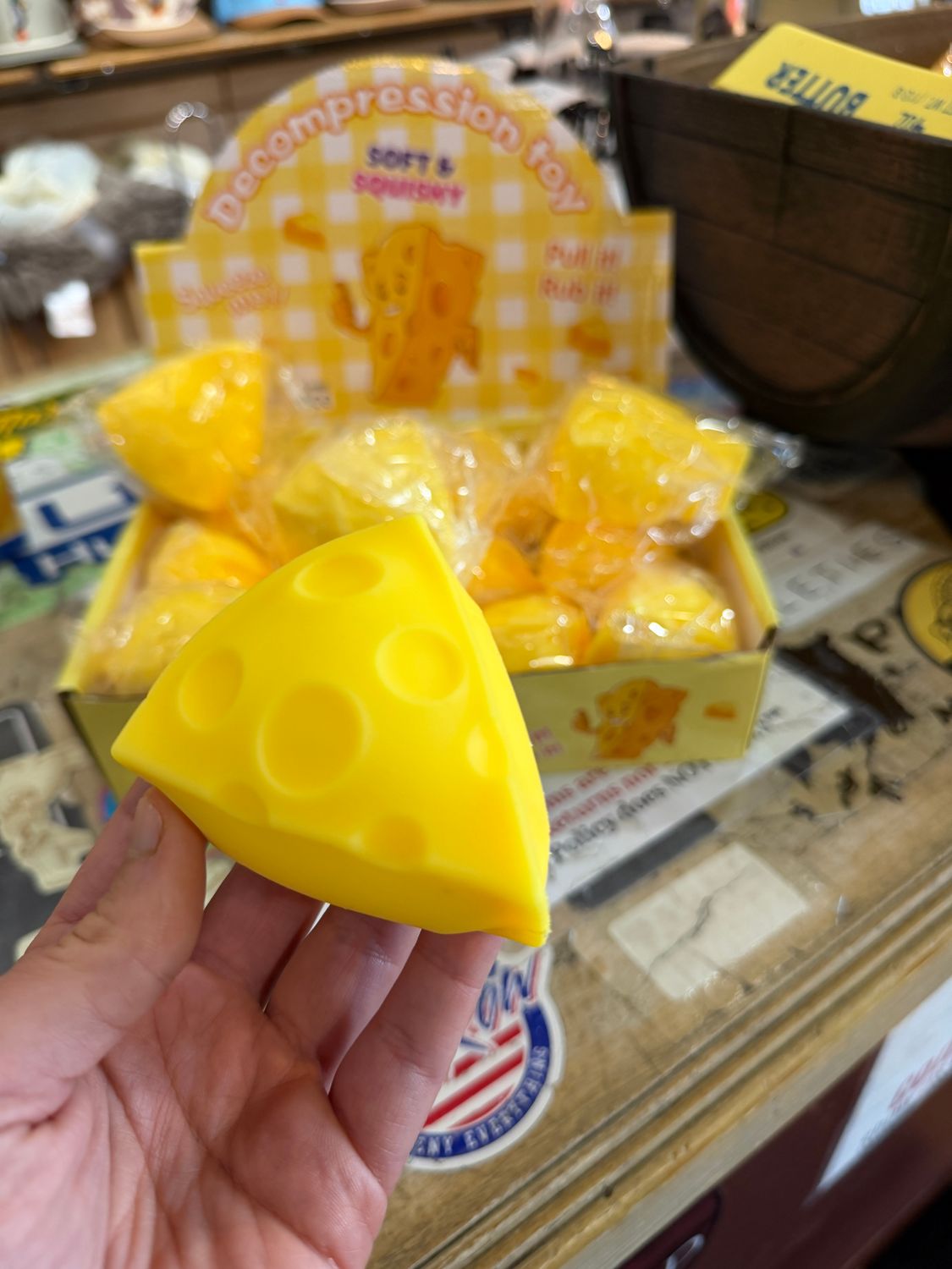 Baby Cheese Slice Triangle Squishy