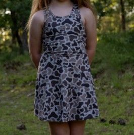 Little Delta Active Mosul Camo Youth Dress
