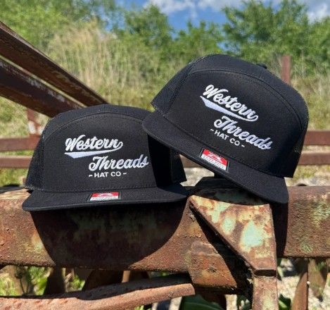 The OG WT Black 7 Panel Hat