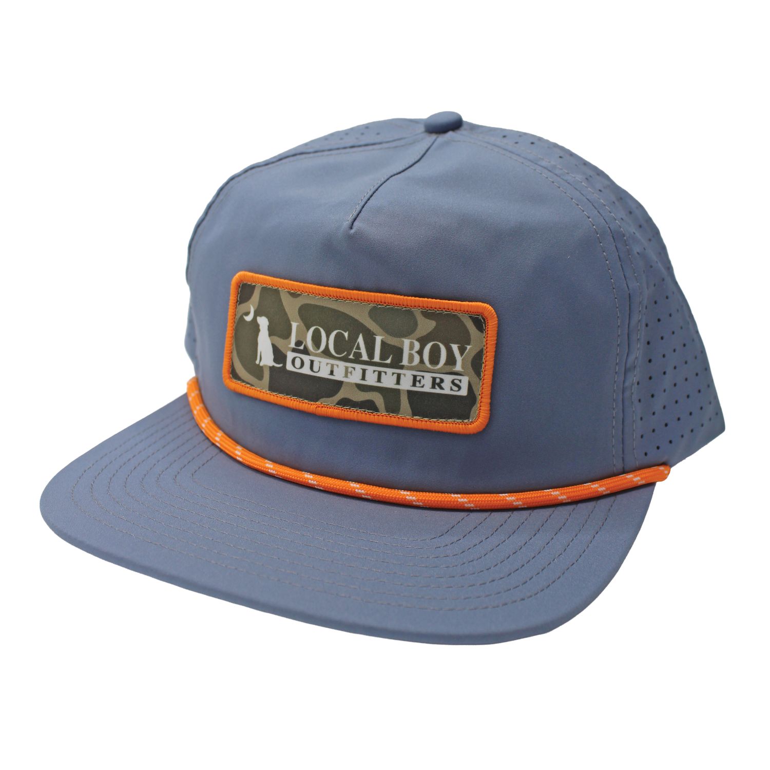 Brush Logo Patch Perf Rope Hat Light Slate