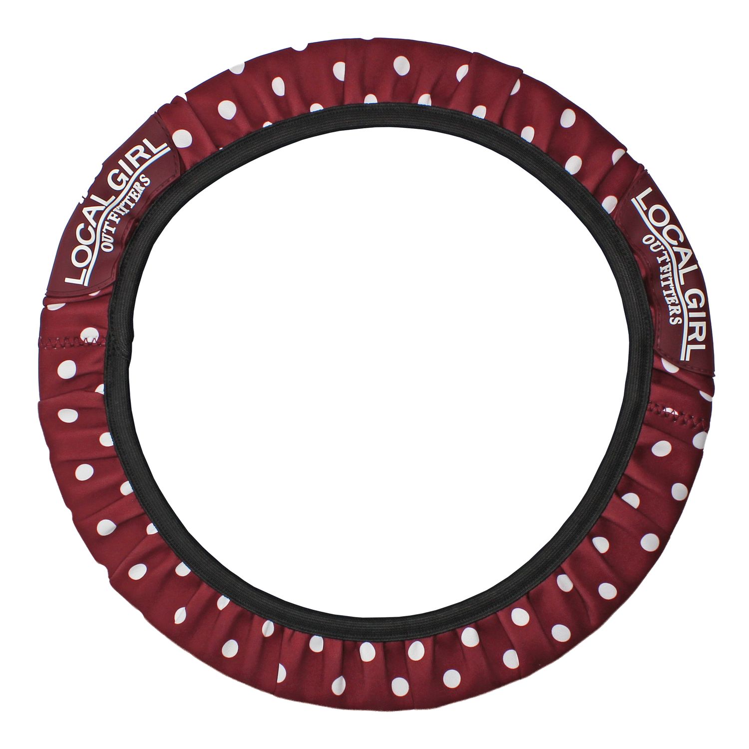 Local Girl Steering Wheel Cover Berry Polka Dot