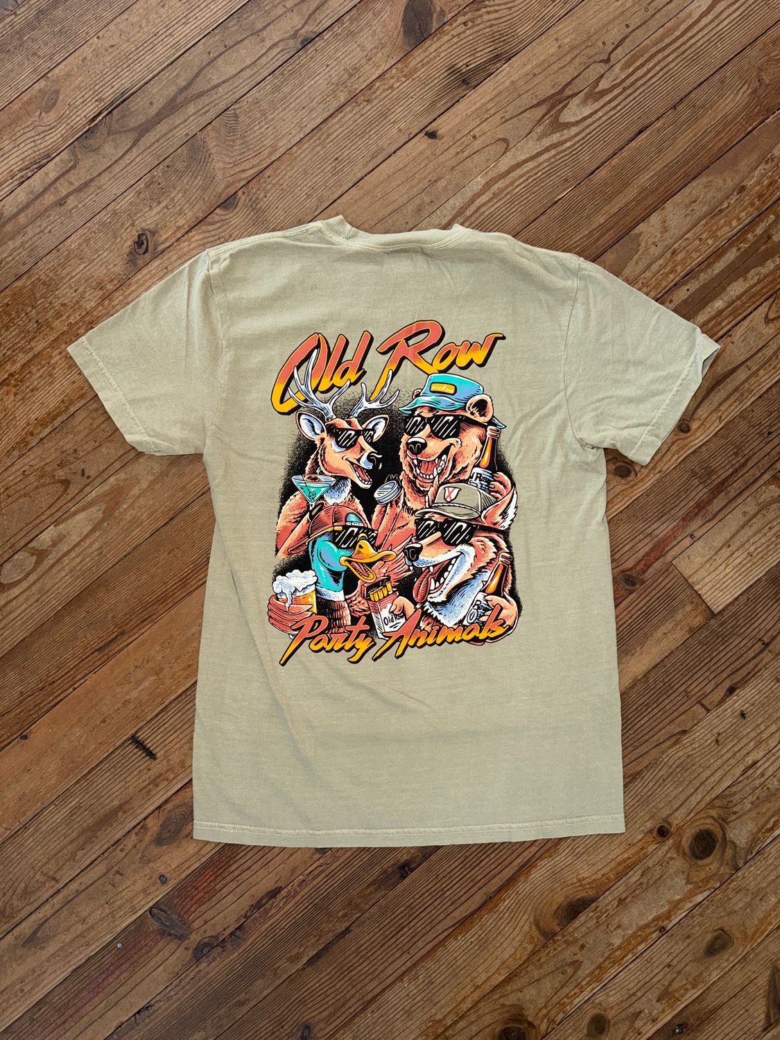Old Row Part Animals Pocket Tee Khaki