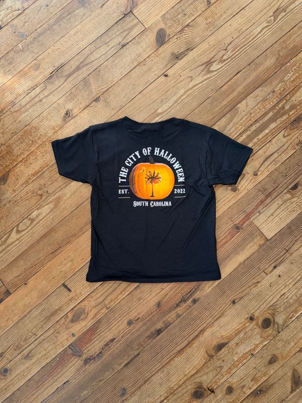 Youth Palmetto Pumpkin 2.0 Black Tee