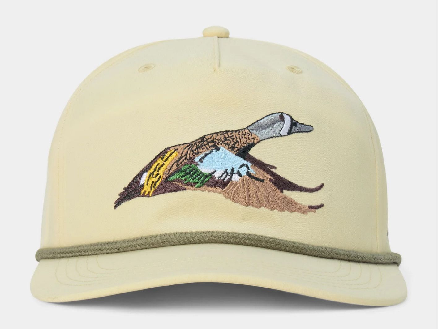 Duck Camp Grandpa Blue Winged Teal Hat Ivory