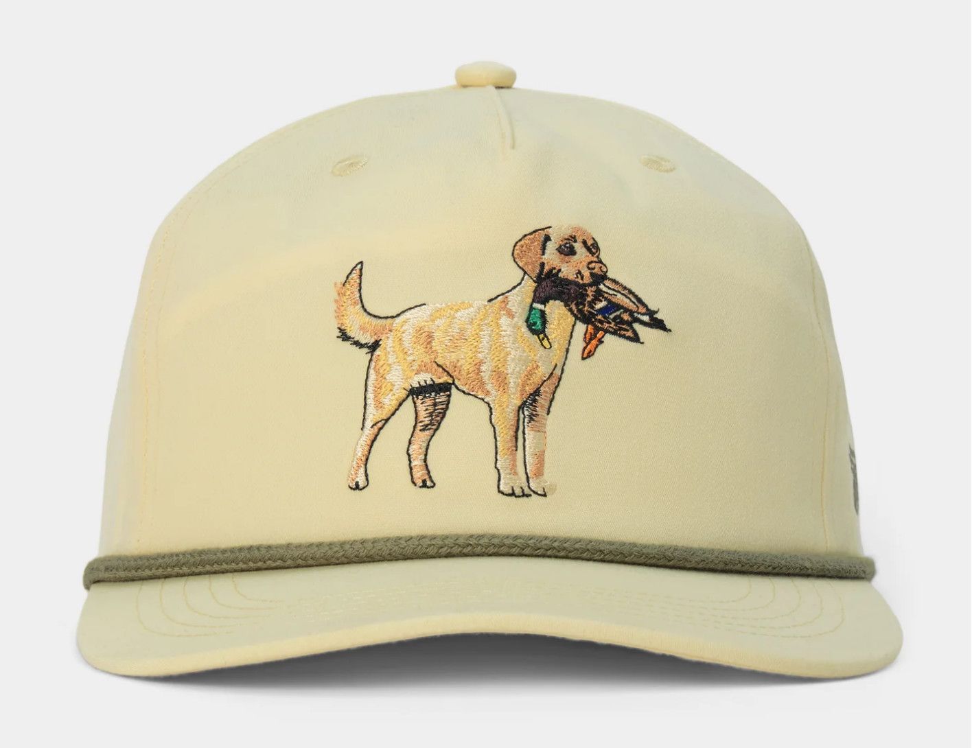 Duck Camp Grandpa Yellow Lab Hat Ivory