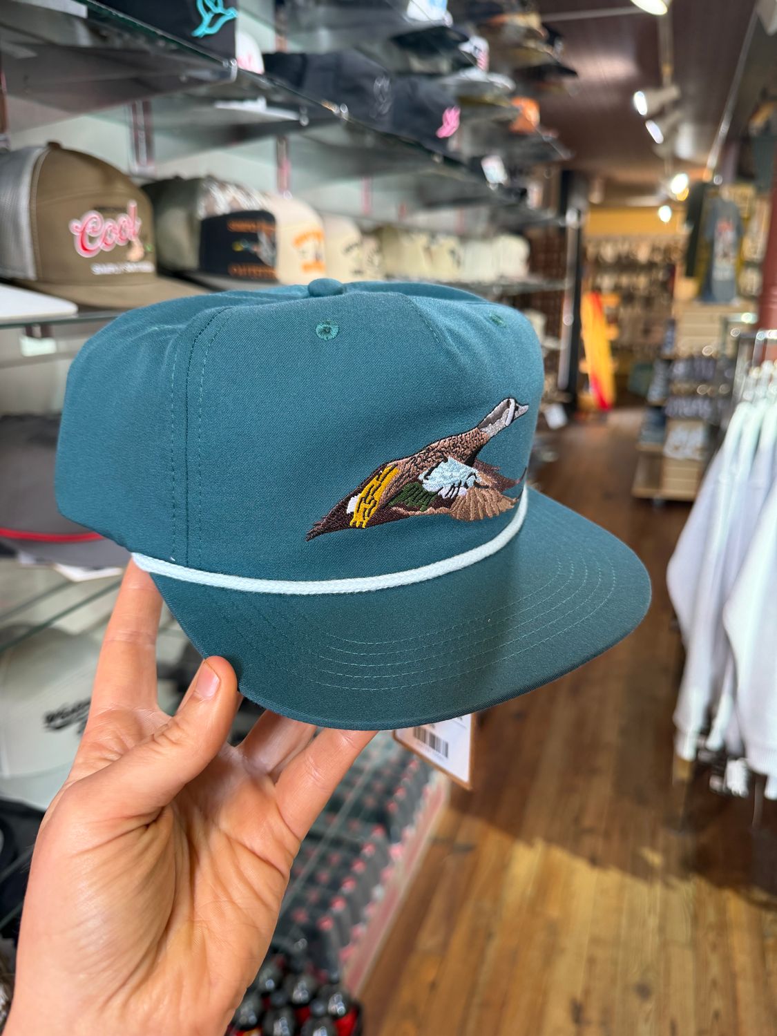Duck Camp Grandpa Blue Winged Teal Hat Cove