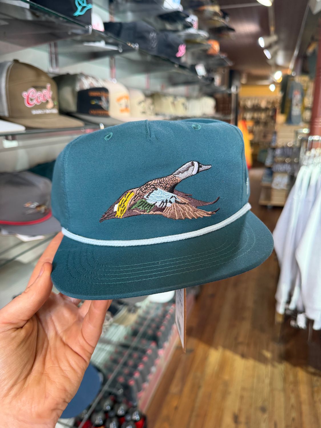 Duck Camp Grandpa Blue Winged Teal Hat Cove
