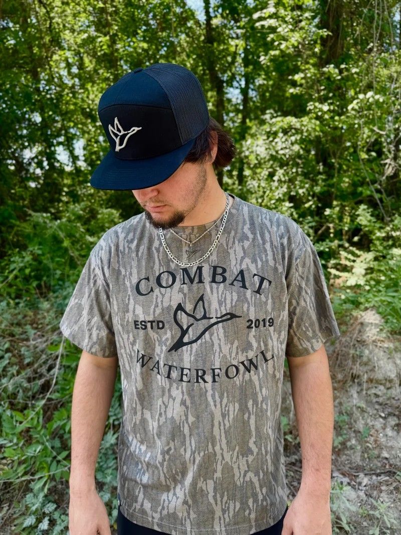 CW Mossy Oak Bottomland Washed Out Vintage Logo Tee