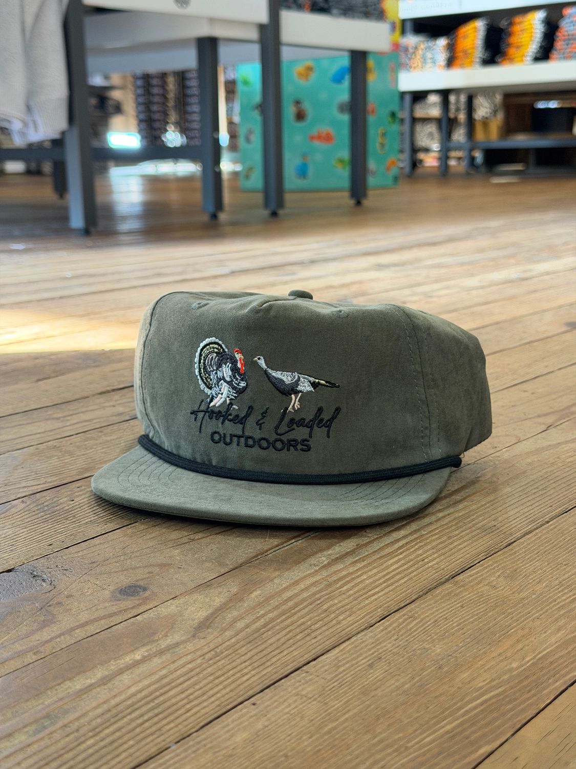 Strutter 2  Olive Rope Hat