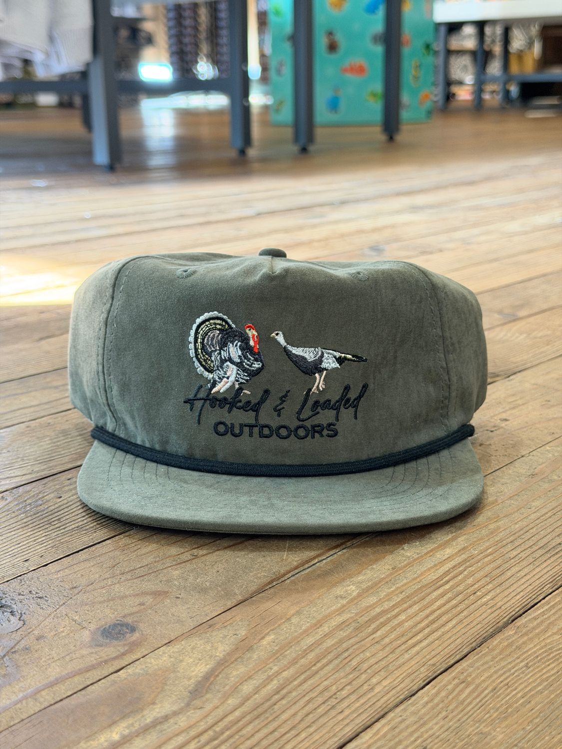 Strutter 2  Olive Rope Hat
