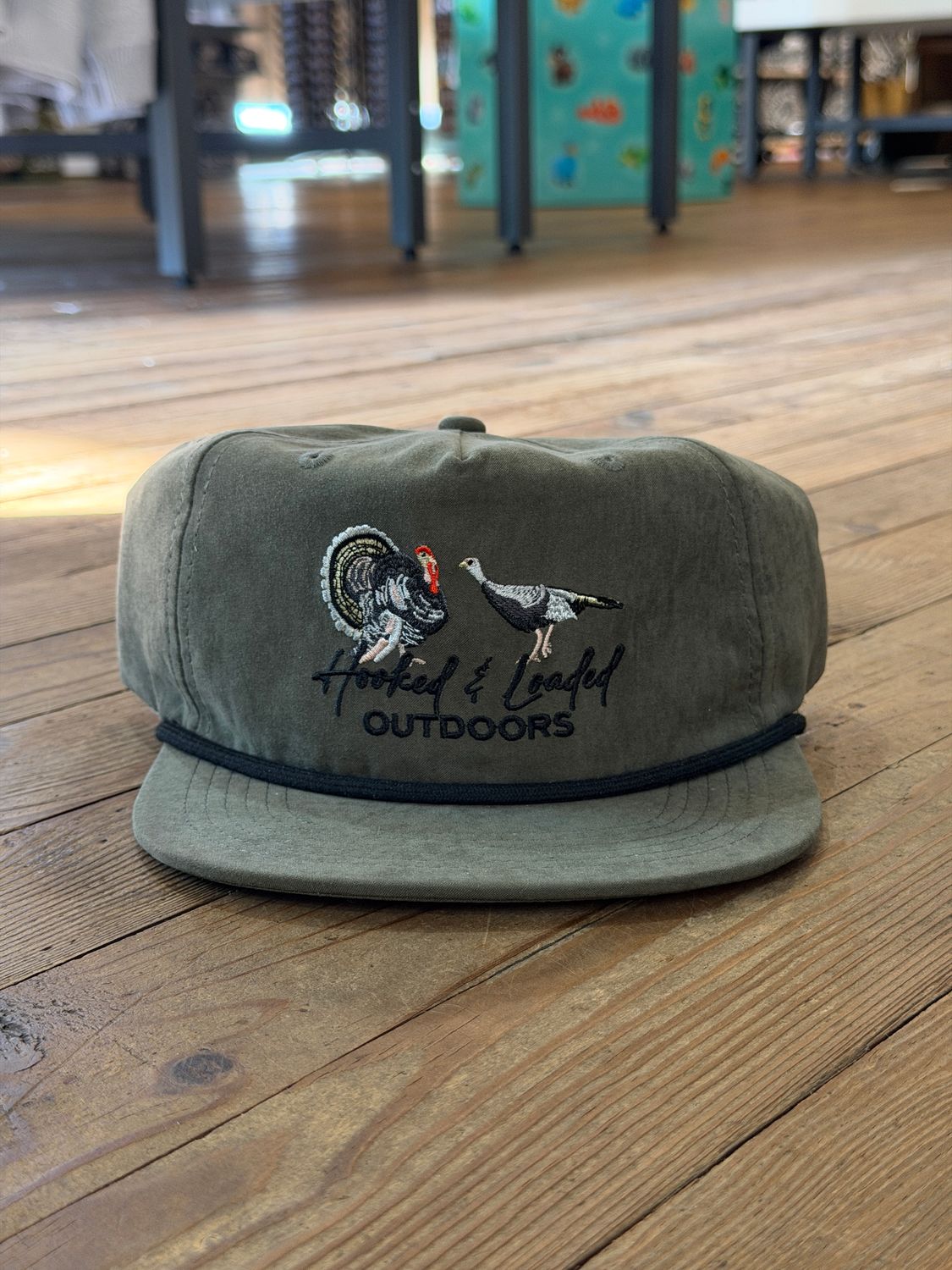 Strutter 2  Olive Rope Hat