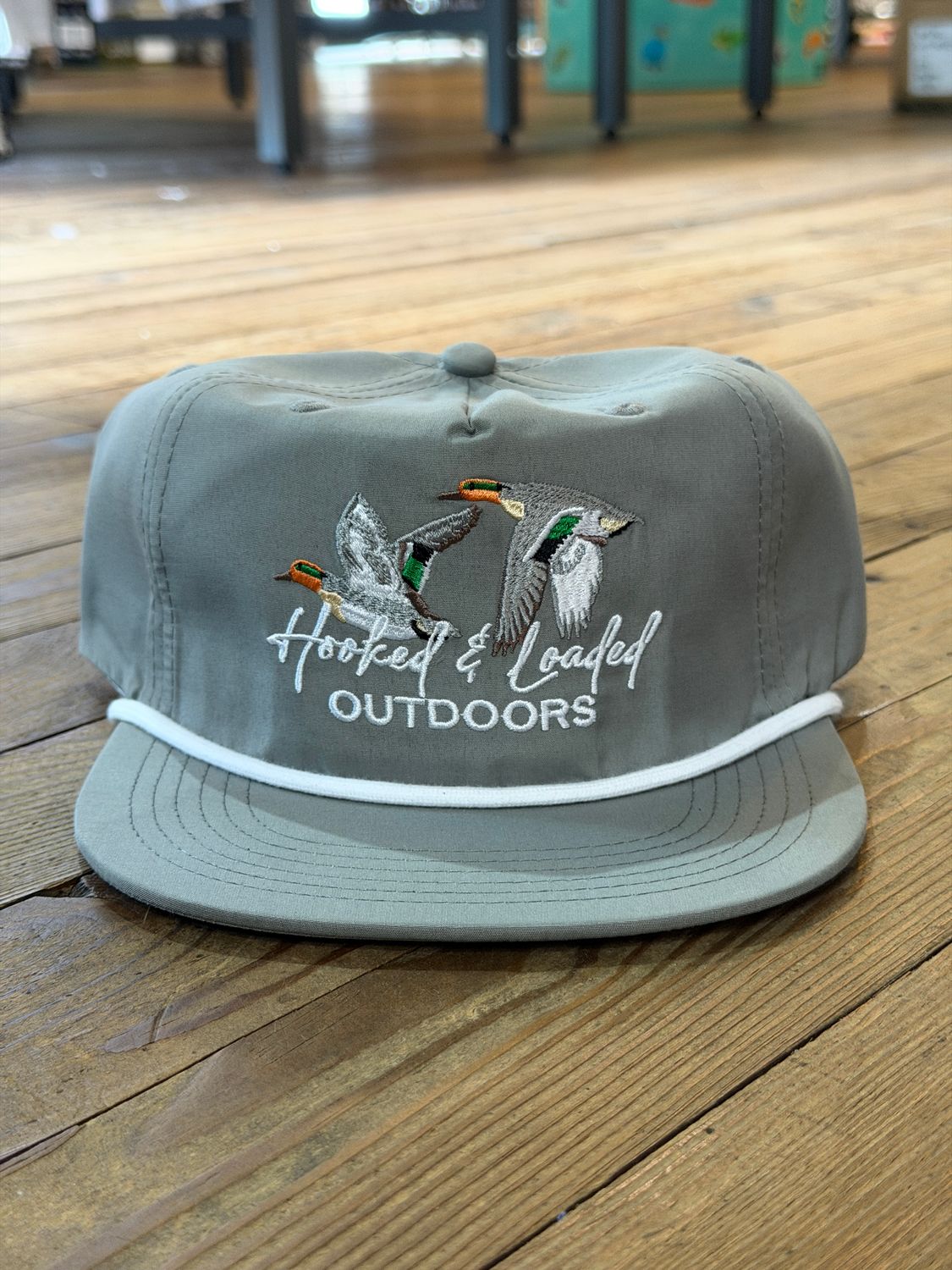 Greenwing Grey Rope Hat