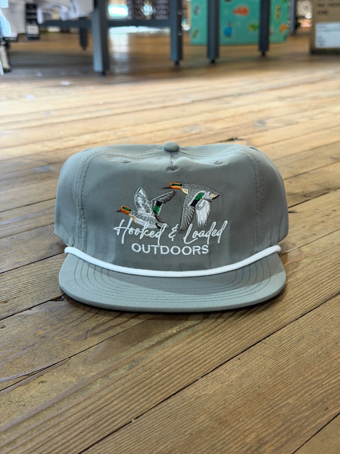 Greenwing Grey Rope Hat