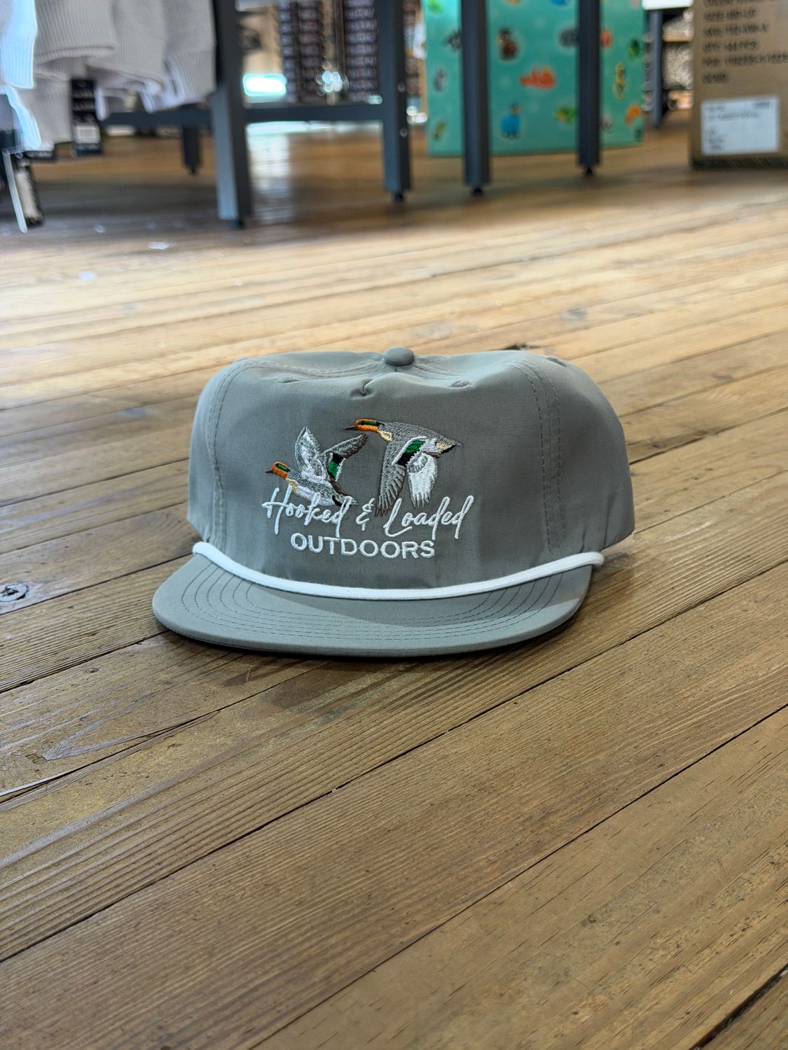 Greenwing Grey Rope Hat