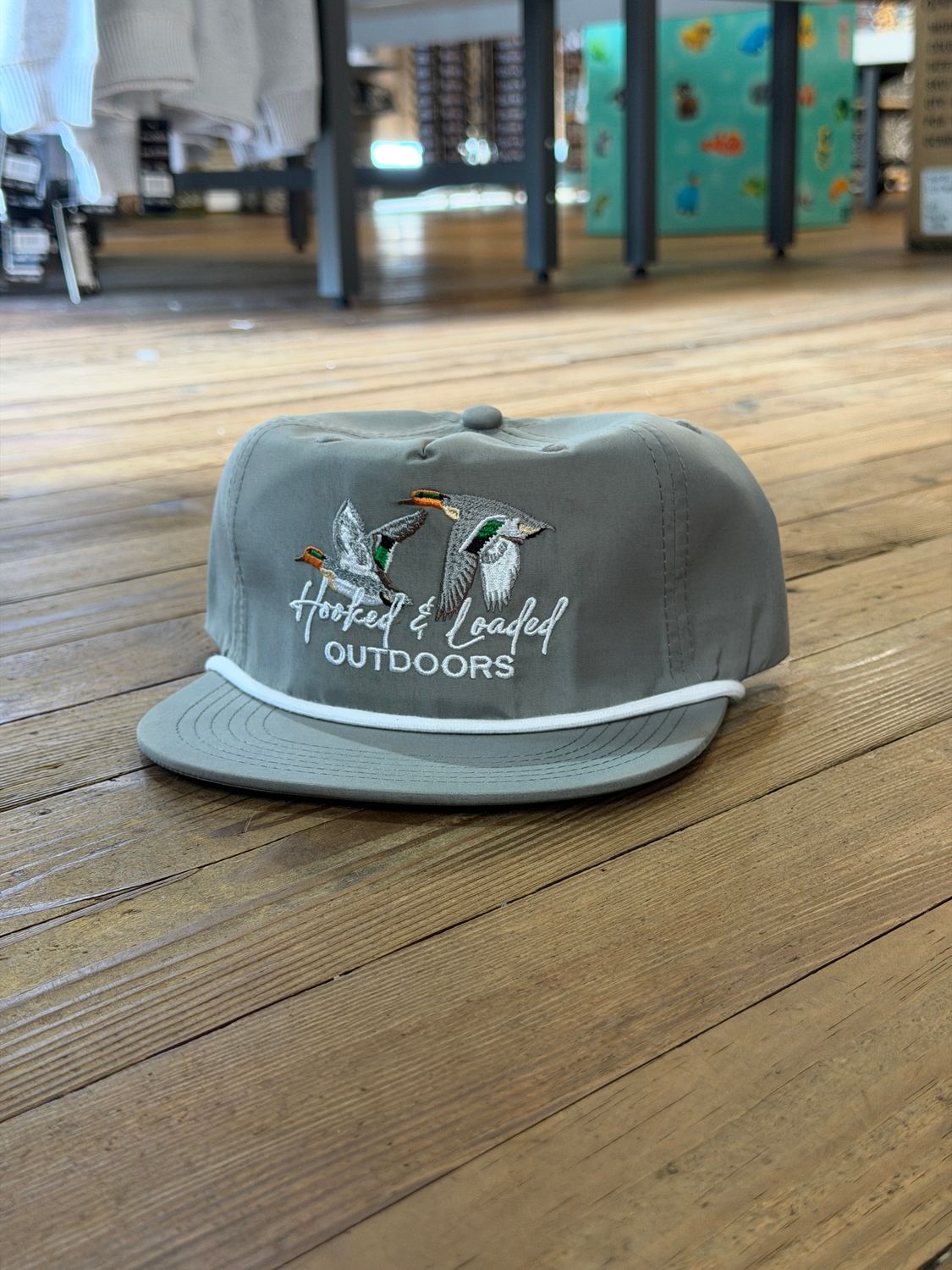 Greenwing Grey Rope Hat