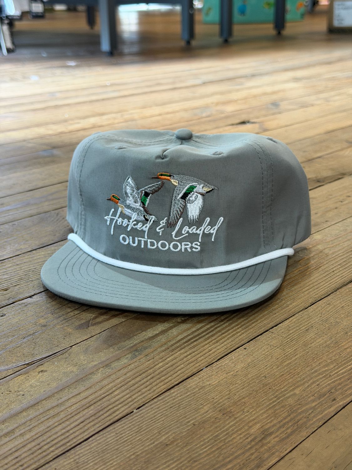 Greenwing Grey Rope Hat
