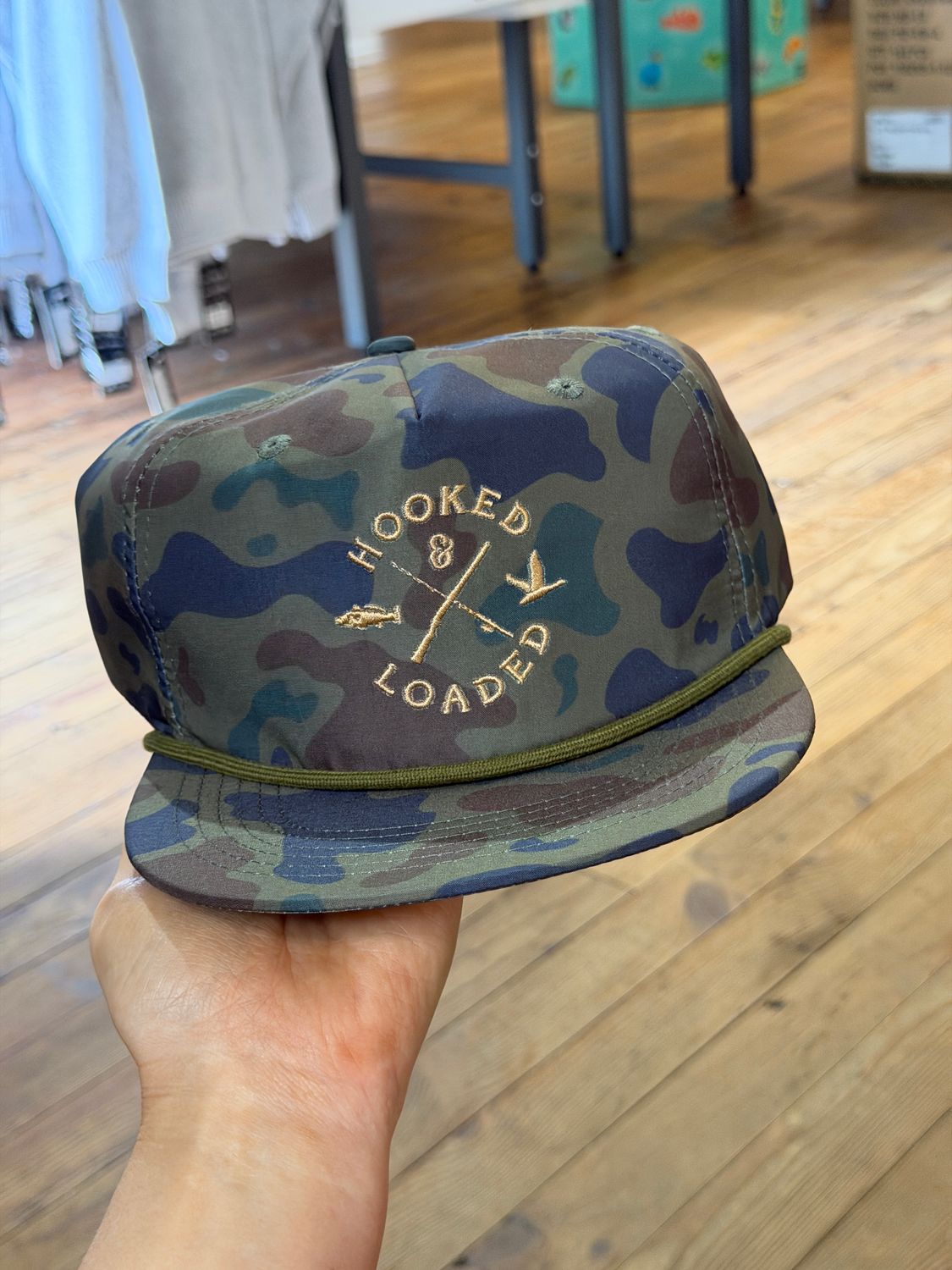 OG Logo Dark Old School Camo Rope Hat